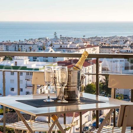 Ferienwohnung Spectacular Sea Views From Solana 5 Street, Nerja Exterior foto