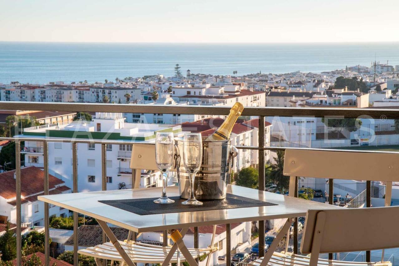 Ferienwohnung Spectacular Sea Views From Solana 5 Street, Nerja Exterior foto